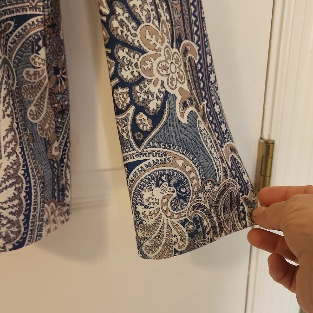 Paisley Print Cowl Neck Blouse - Picture 5 of 10